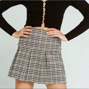 FULL TILT Plaid Knit Womens Pleated Tennis Skirt